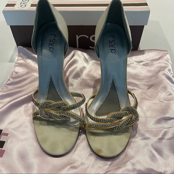 RSVP HIGH HEEL SANDAL w Chrystal details - Picture 10 of 12